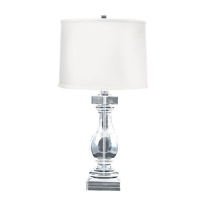 Atlas Crystal 28'' High Table Lamp - Elegant Clear Design for Modern Living Rooms, Bedrooms & Offices PL11156-CL