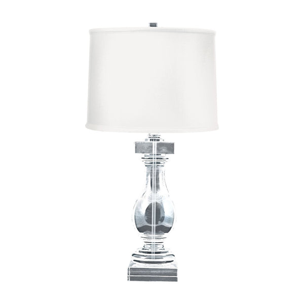 Atlas Crystal 28'' High Table Lamp - Elegant Clear Design for Modern Living Rooms, Bedrooms & Offices PL11156-CL