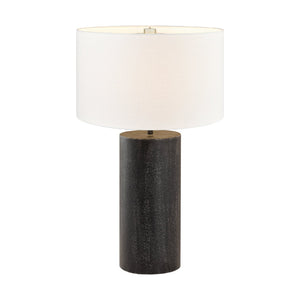 Atlas Daher 26'' High Industrial-Modern Table Lamp - Black Metal & White Shade for Stylish Illumination PL11158-BK