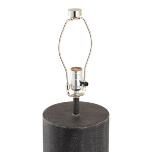 Atlas Daher 26'' High Industrial-Modern Table Lamp - Black Metal & White Shade for Stylish Illumination PL11158-BK