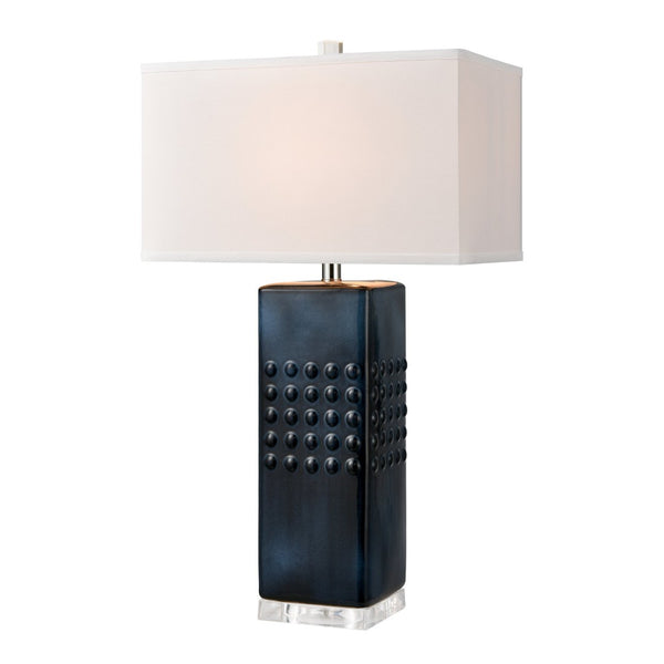 Atlas Easdale 30" 1-Light Table Lamp - Stylish Navy Earthenware with Industrial Charm for Modern Spaces PL11161-BL