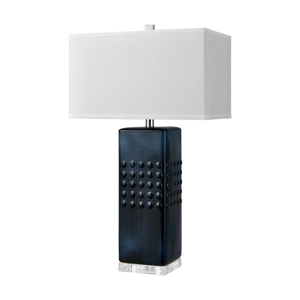 Atlas Easdale 30" 1-Light Table Lamp - Stylish Navy Earthenware with Industrial Charm for Modern Spaces PL11161-BL