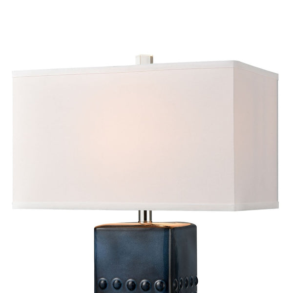 Atlas Easdale 30" 1-Light Table Lamp - Stylish Navy Earthenware with Industrial Charm for Modern Spaces PL11161-BL