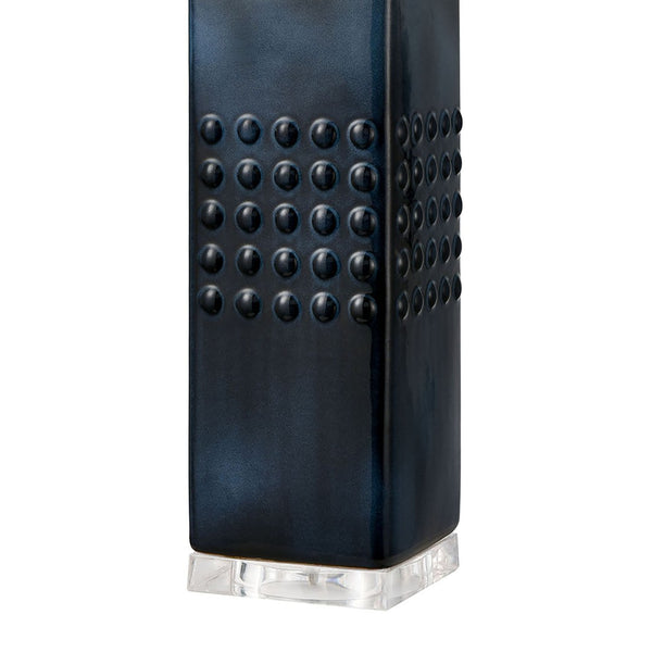 Atlas Easdale 30" 1-Light Table Lamp - Stylish Navy Earthenware with Industrial Charm for Modern Spaces PL11161-BL
