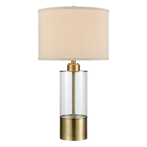 Atlas Fermont 28'' High Table Lamp - Antique Brass & Clear Accents for Stylish Task Lighting & Decor PL11164-BS