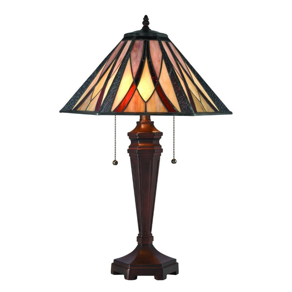 Atlas Foursquare 24" High 2-Light Table Lamp - Elegant Tiffany Bronze Finish for Versatile Home Décor PL11165-BZ