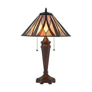 Atlas Foursquare 24" High 2-Light Table Lamp - Elegant Tiffany Bronze Finish for Versatile Home Décor PL11165-BZ