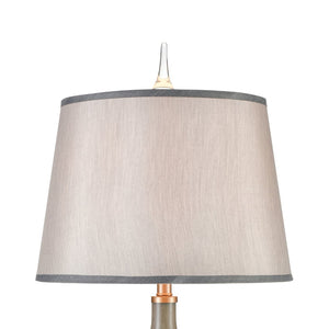 Atlas Henley 36'' High Gray Marbled Glass Table Lamp with Acrylic Base for Elegant Ambient Lighting PL11172-GY