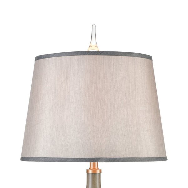 Atlas Henley 36'' High Gray Marbled Glass Table Lamp with Acrylic Base for Elegant Ambient Lighting PL11172-GY