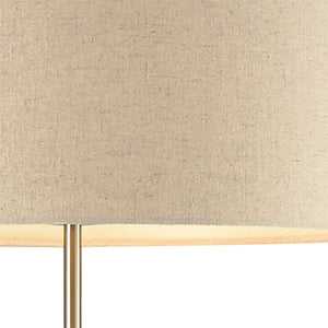 Atlas Katwijk 64'' High Floor Lamp - Modern Farmhouse Design with Cream Shade & Nickel Finish Elegance PL11177-GY