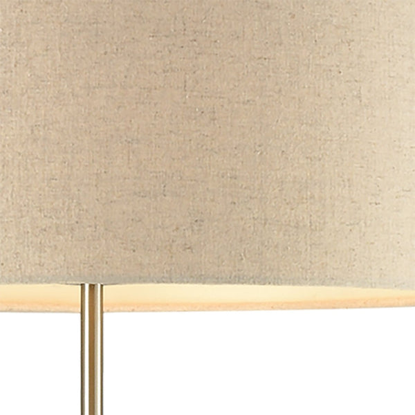 Atlas Katwijk 64'' High Floor Lamp - Modern Farmhouse Design with Cream Shade & Nickel Finish Elegance PL11177-GY