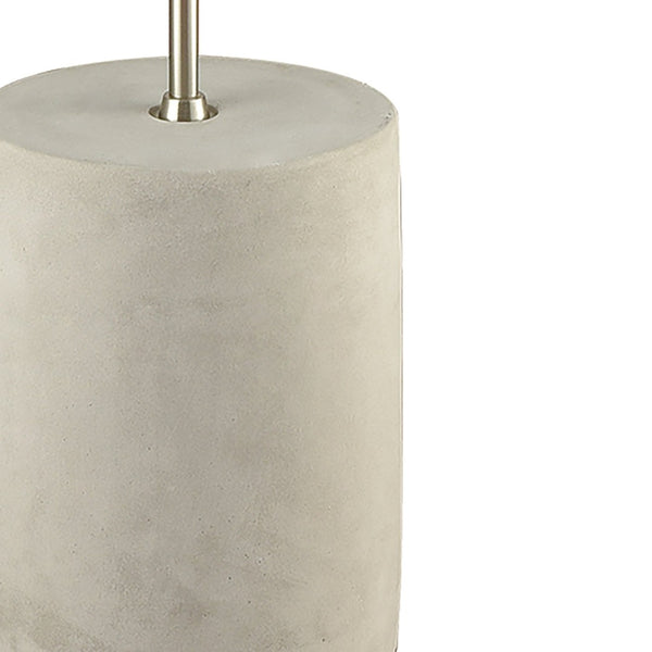 Atlas Katwijk 64'' High Floor Lamp - Modern Farmhouse Design with Cream Shade & Nickel Finish Elegance PL11177-GY