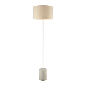 Atlas Katwijk 64'' High Floor Lamp - Modern Farmhouse Design with Cream Shade & Nickel Finish Elegance PL11177-GY
