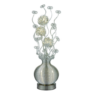 Atlas Lazelle 33" High 5-Light Table Lamp in Silver - Modern Sculptural Design for Versatile Home Lighting PL11184-SV