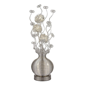 Atlas Lazelle 33" High 5-Light Table Lamp in Silver - Modern Sculptural Design for Versatile Home Lighting PL11184-SV