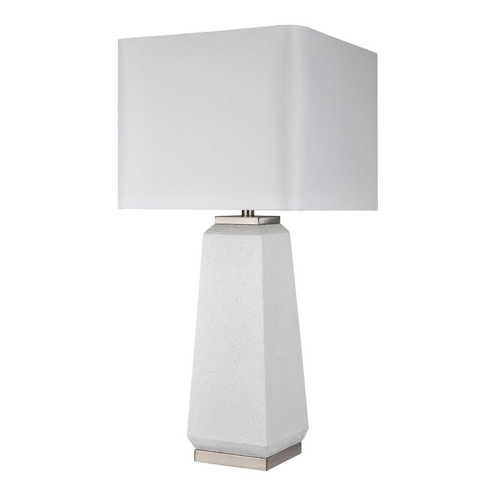 Atlas Luke 34.5'' High 1-Light Table Lamp Set of 2 - Modern Obelisk Design for Stylish Ambient Lighting PL11187-WHS