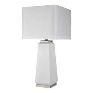 Atlas Luke 34.5'' High 1-Light Table Lamp Set of 2 - Modern Obelisk Design for Stylish Ambient Lighting PL11187-WHS