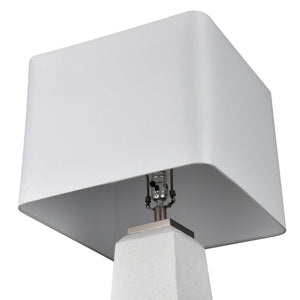 Atlas Luke 34.5'' High 1-Light Table Lamp Set of 2 - Modern Obelisk Design for Stylish Ambient Lighting PL11187-WHS