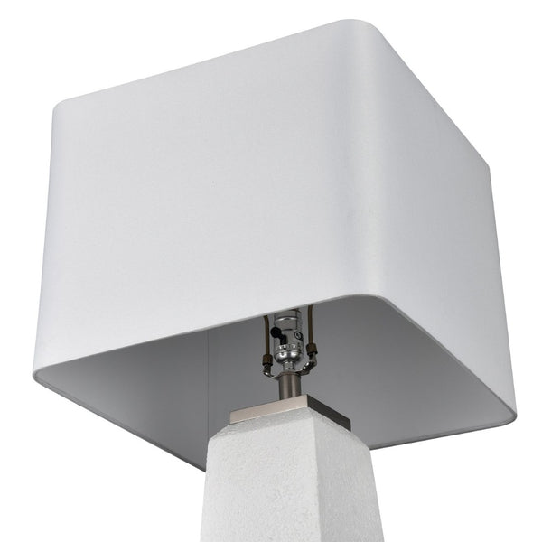 Atlas Luke 34.5'' High 1-Light Table Lamp Set of 2 - Modern Obelisk Design for Stylish Ambient Lighting PL11187-WHS