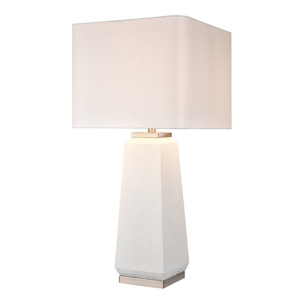 Atlas Luke 34.5'' High 1-Light Table Lamp Set of 2 - Modern Obelisk Design for Stylish Ambient Lighting PL11187-WHS