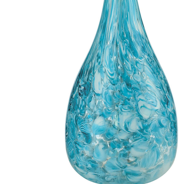 Atlas Mediterranean 29'' High 1-Light Table Lamp - Coastal Sea Blue Glass for Elegant Home Décor PL11193-BL