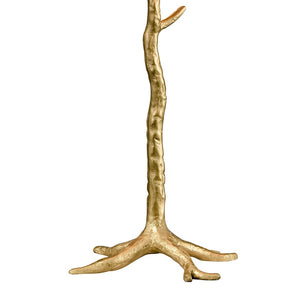 Atlas Moorea 28'' High 3-Light Table Lamp - Glamorous Palm Tree Design with Antique Gold Finish & Plumes PL11197-GD