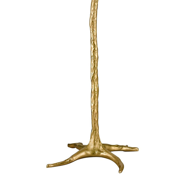 Atlas Moorea 63'' High Palm Tree-Inspired Floor Lamp with Faux Ostrich Plumes for Glamorous Ambiance PL11198-GD
