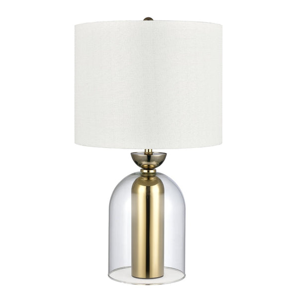 Atlas Park Plaza 21'' High Table Lamp - Modern Glam with Clear Glass Dome & Gold Metal Accent for Any Room PL11205-GD