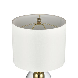 Atlas Park Plaza 21'' High Table Lamp - Modern Glam with Clear Glass Dome & Gold Metal Accent for Any Room PL11205-GD