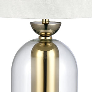Atlas Park Plaza 21'' High Table Lamp - Modern Glam with Clear Glass Dome & Gold Metal Accent for Any Room PL11205-GD