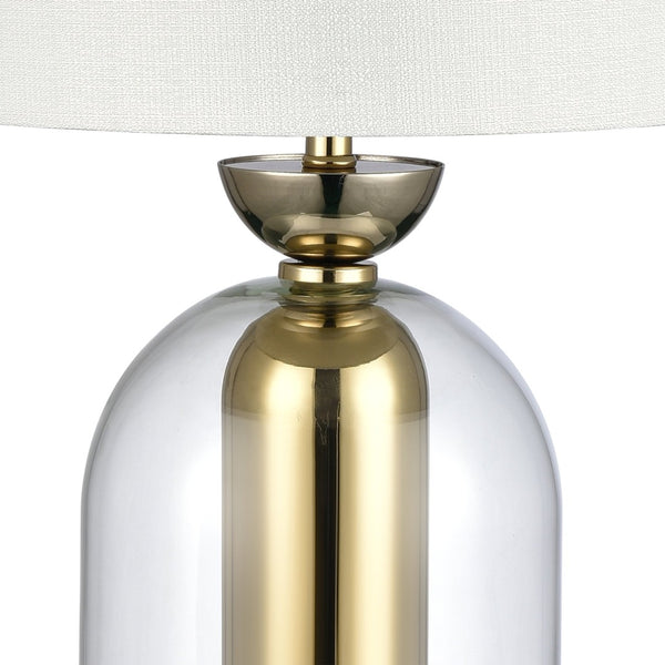 Atlas Park Plaza 21'' High Table Lamp - Modern Glam with Clear Glass Dome & Gold Metal Accent for Any Room PL11205-GD