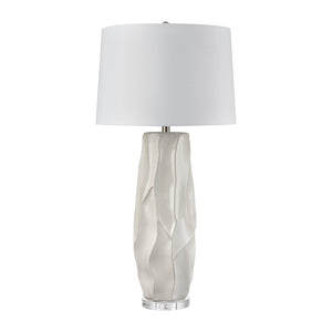 Atlas Parker 37.5'' High Table Lamp Set of 2 - Gloss White, Modern Sculptural Design for Any Room PL11206-WHS