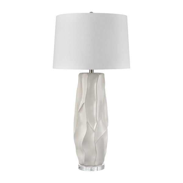 Atlas Parker 37.5'' High Table Lamp Set of 2 - Gloss White, Modern Sculptural Design for Any Room PL11206-WHS