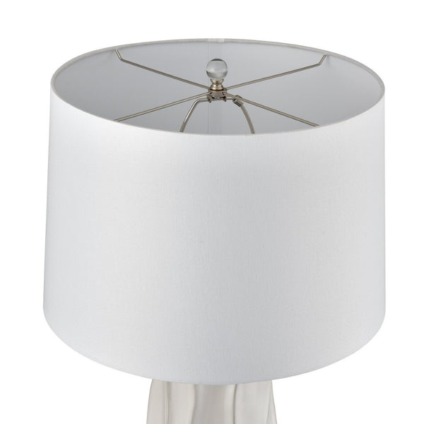 Atlas Parker 37.5'' High Table Lamp Set of 2 - Gloss White, Modern Sculptural Design for Any Room PL11206-WHS