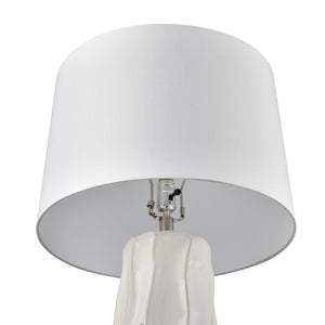 Atlas Parker 37.5'' High Table Lamp Set of 2 - Gloss White, Modern Sculptural Design for Any Room PL11206-WHS