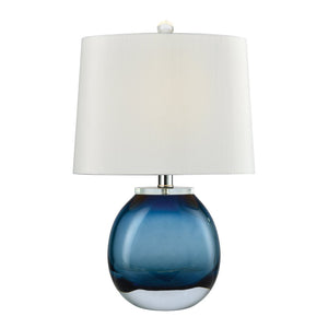 Atlas Playa Linda 19'' High Blue Table Lamp – Elegant Glass Design for Modern & Eclectic Interiors PL11210-BL