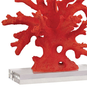 Atlas Red Coral 28'' High Table Lamp - Bold Sculptural Design for Modern Decor, Perfect Accent Lighting! PL11213-RD