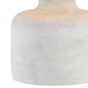 Atlas Rockport 17'' High Polished Concrete Table Lamp - Handcrafted Elegance with Dark Taupe Shade PL11217-GY