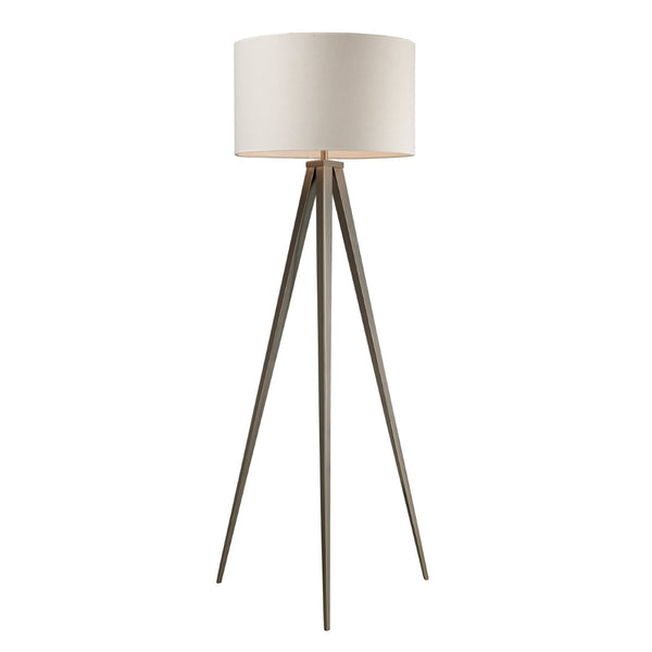 Atlas Salford 61'' High Modern Floor Lamp in Satin Nickel - Elegant Illumination for Stylish Interiors PL11221-NK