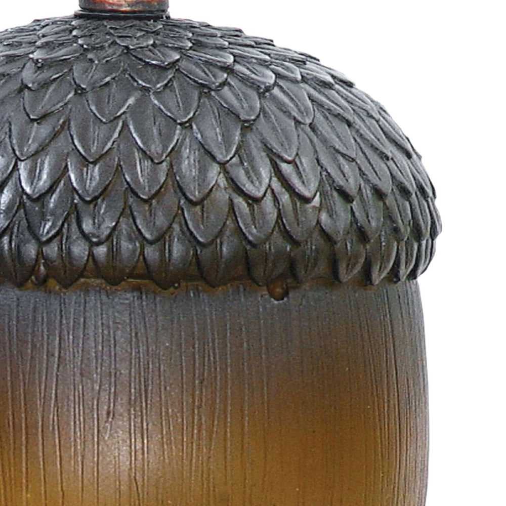 Atlas Squirrel Acorn Table Lamp - 14.5" High Rustic Bronze Accent Light for Cozy Indoor Spaces PL11226-BZ