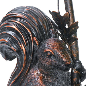 Atlas Squirrel Acorn Table Lamp - 14.5" High Rustic Bronze Accent Light for Cozy Indoor Spaces PL11226-BZ