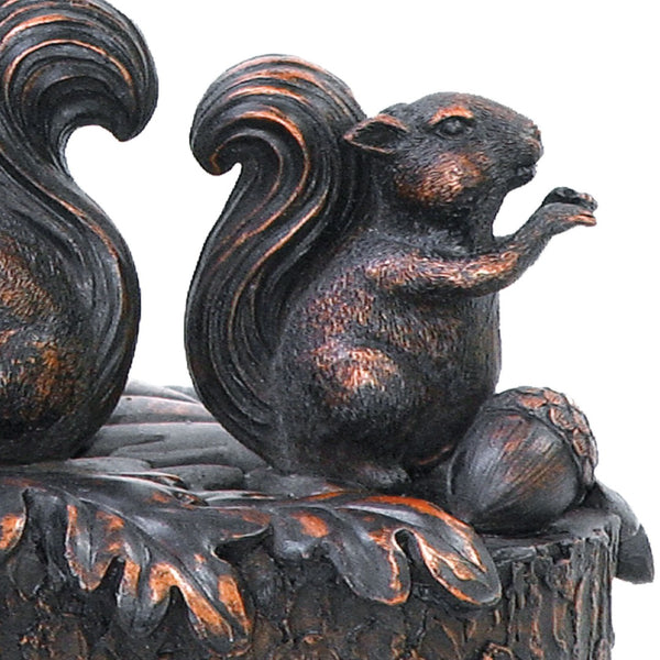 Atlas Squirrel Acorn Table Lamp - 14.5" High Rustic Bronze Accent Light for Cozy Indoor Spaces PL11226-BZ