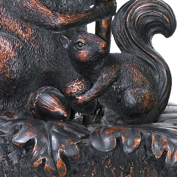 Atlas Squirrel Acorn Table Lamp - 14.5" High Rustic Bronze Accent Light for Cozy Indoor Spaces PL11226-BZ