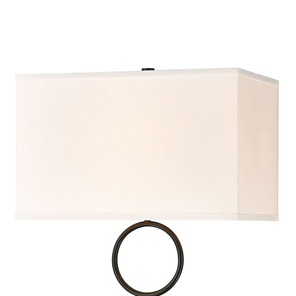 Atlas Staffa 62'' High Minimalist Floor Lamp - Matte Black with Textured Linen Shade for Modern Spaces PL11228-BK