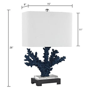 Atlas Cape Sable 26'' High Navy Table Lamp - Elegant Design for Modern Spaces, Ideal for Task Lighting PL11240-BL