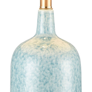 Atlas Port Isabel 28'' High Coastal Elegance Table Lamp - Blue Glaze & Aged Brass for Stylish Lighting PL11241-BL
