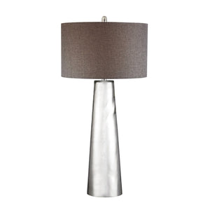 Atlas Tapered Cylinder 37.5'' High 1-Light Table Lamp - Silver Mercury Glass for Modern Décor Elegance PL11243-SV