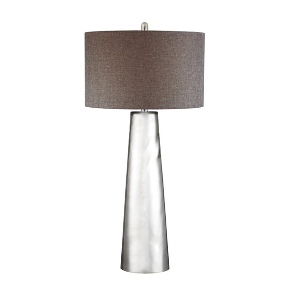 Atlas Tapered Cylinder 37.5'' High 1-Light Table Lamp - Silver Mercury Glass for Modern Décor Elegance PL11243-SV