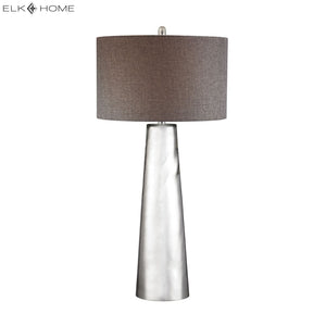 Atlas Tapered Cylinder 37.5'' High 1-Light Table Lamp - Silver Mercury Glass for Modern Décor Elegance PL11243-SV