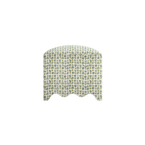 A.R.T. Furniture Lowry Ottoman - Plush Dusty Rose Accent Piece with Scalloped Base for Stylish Living Spaces Blue 738504-5100